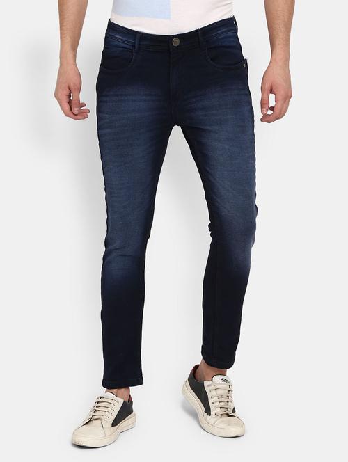 men mid-rise washed full length jeans - 18616205 - Very Small Image - 1