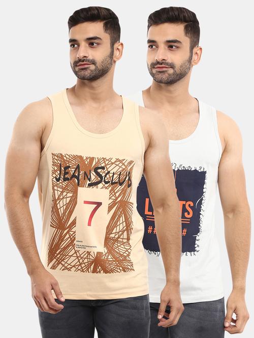 pack of 2 printed vest - 18616410 - Very Small Image - 1