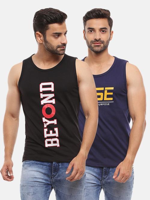 pack of 2 printed vest - 18616419 - Very Small Image - 1