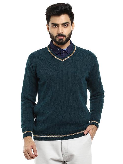 teal solid pullover - 18616663 - Very Small Image - 1
