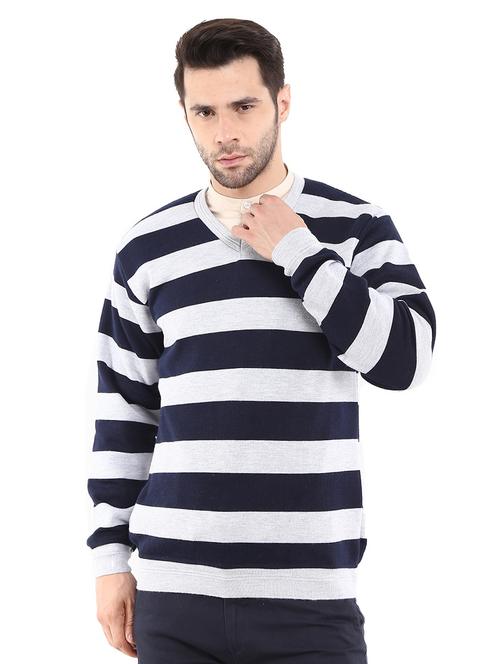 v-neck striped pullover - 18616715 - Very Small Image - 1