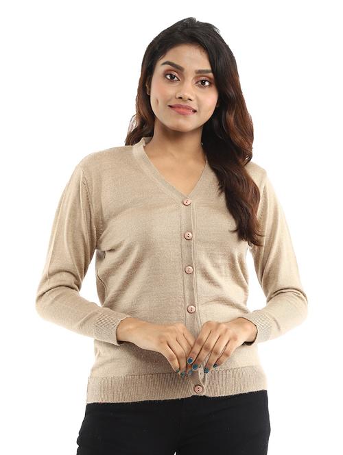 v-neck solid cardigan - 18616799 - Very Small Image - 1