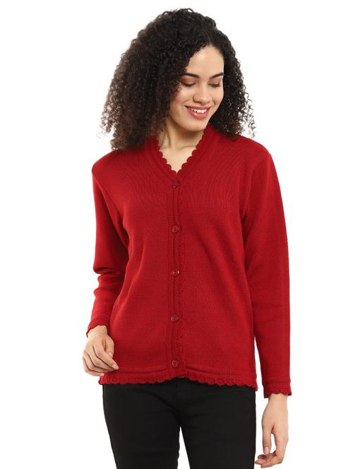 v neck solid cardigan - 18616832 - Very Small Image - 1
