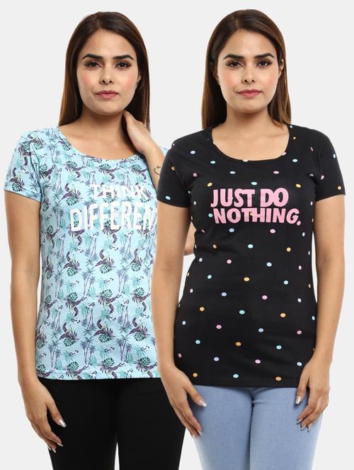 pack of 2 printed combo tees - 18617052 - Very Small Image - 1