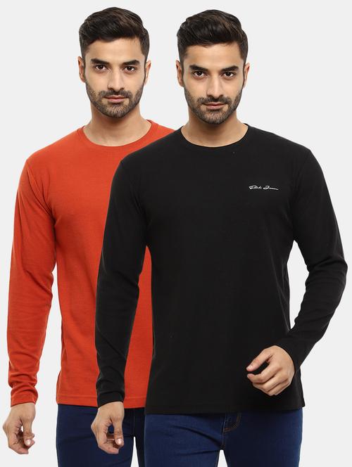 pack of 2 round neck solid t-shirt - 18617494 - Very Small Image - 1