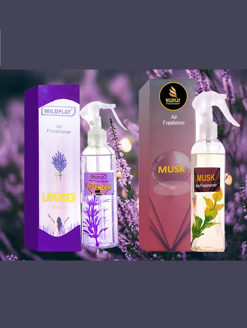 lavender & musk air freshener 250ml spray - 18618227 - Very Small Image - 1