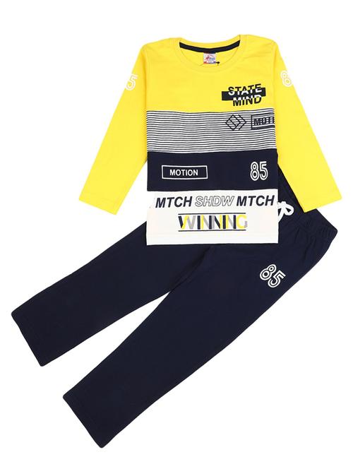boys printed t-shirt and pajama set - 18618862 - Very Small Image - 1