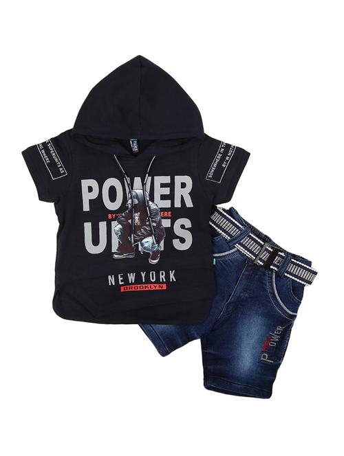 kids printed t-shirt shorts set - 18618974 - Very Small Image - 1