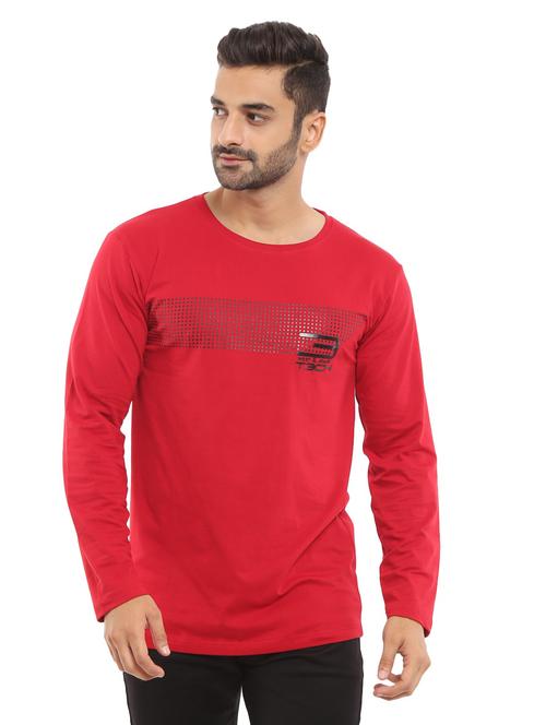 round neck chest printed t-shirt - 18619971 - Very Small Image - 1