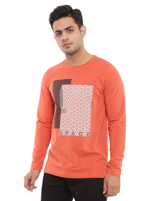 round neck front printed t-shirt - 18620089 - Very Small Image - 1