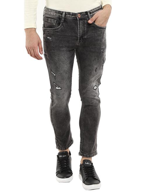 mens slim fit distressed jeans - 18620142 - Very Small Image - 1