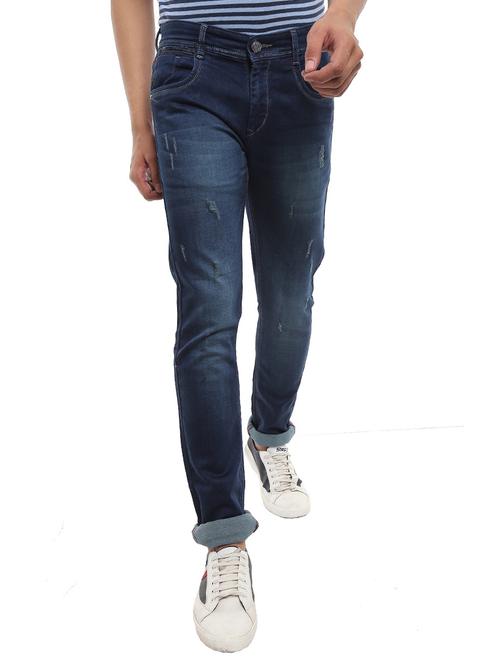 mens slim fit distressed jeans - 18620170 - Very Small Image - 1