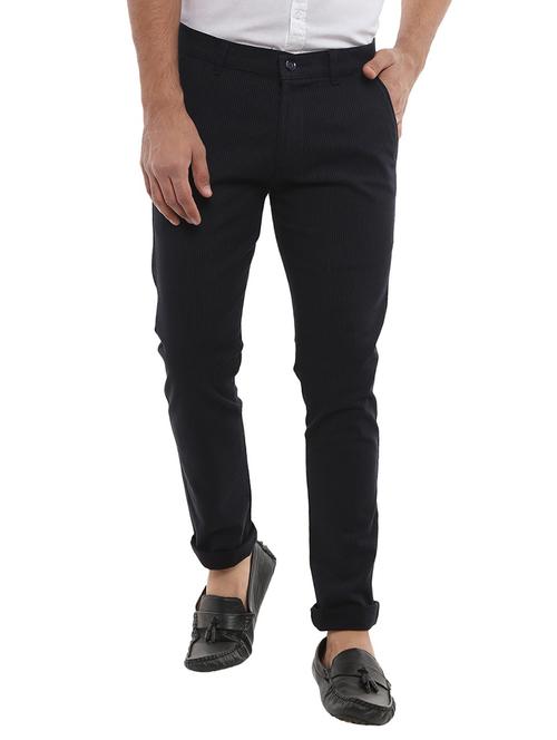 mid rise striped chinos casual trouser - 18620305 - Very Small Image - 1