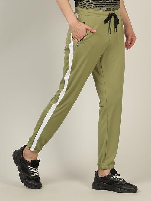 mid rise cut and sew full length track pant - 18620550 - Very Small Image - 1