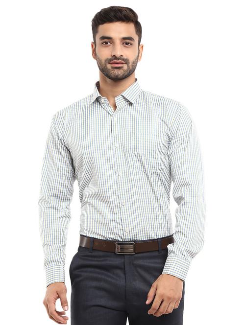 mens checks formal shirt - 18620645 - Very Small Image - 1