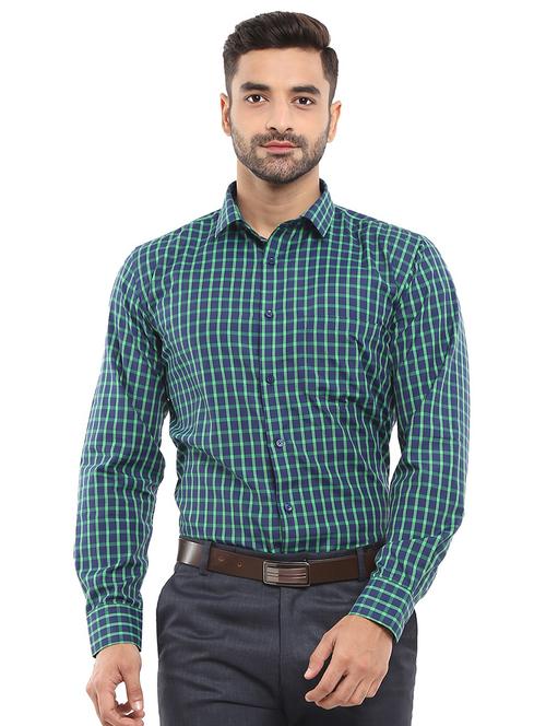 mens checks formal shirt - 18620675 - Very Small Image - 1