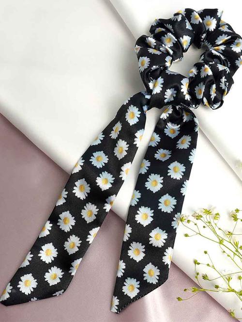 long tail printed scrunchie - 18621242 - Very Small Image - 1