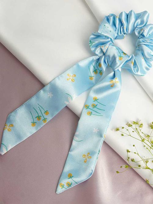 long tail printed scrunchie - 18621244 - Very Small Image - 1