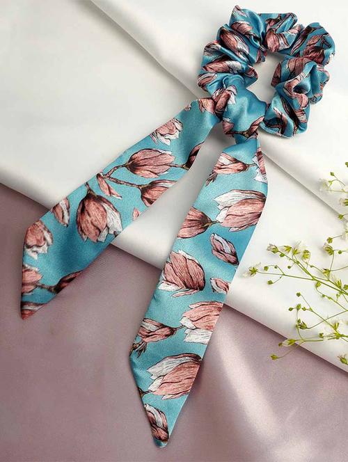 long tail printed scrunchie - 18621245 - Very Small Image - 1