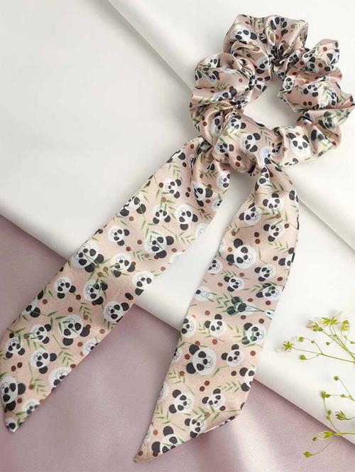 long tail printed scrunchie - 18621247 - Very Small Image - 1
