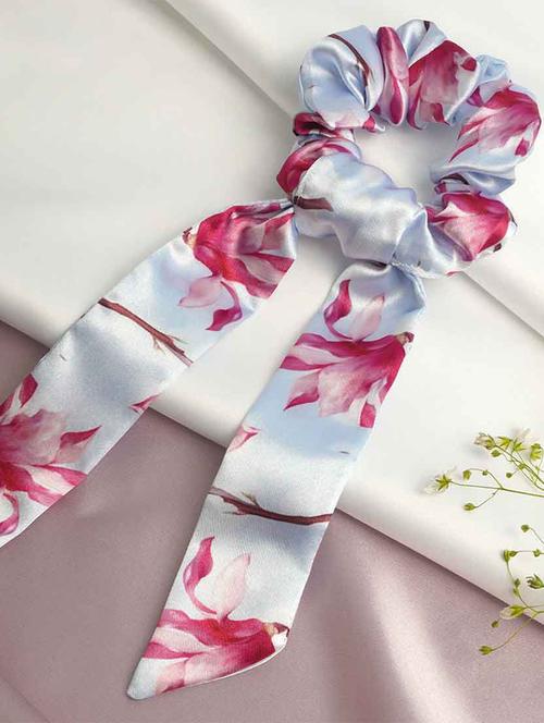 long tail printed scrunchie - 18621248 - Very Small Image - 1