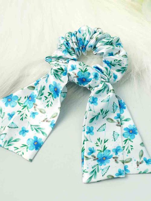 long tail printed scrunchie - 18621295 - Very Small Image - 1