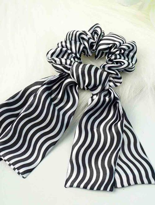 long tail printed scrunchie - 18621296 - Very Small Image - 1