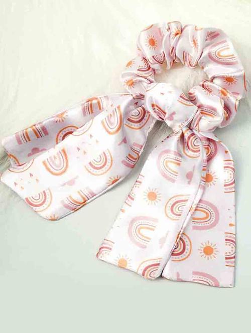 long tail printed scrunchie - 18621297 - Very Small Image - 1