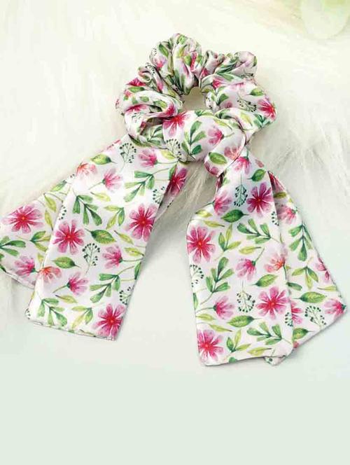 long tail printed scrunchie - 18621303 - Very Small Image - 1