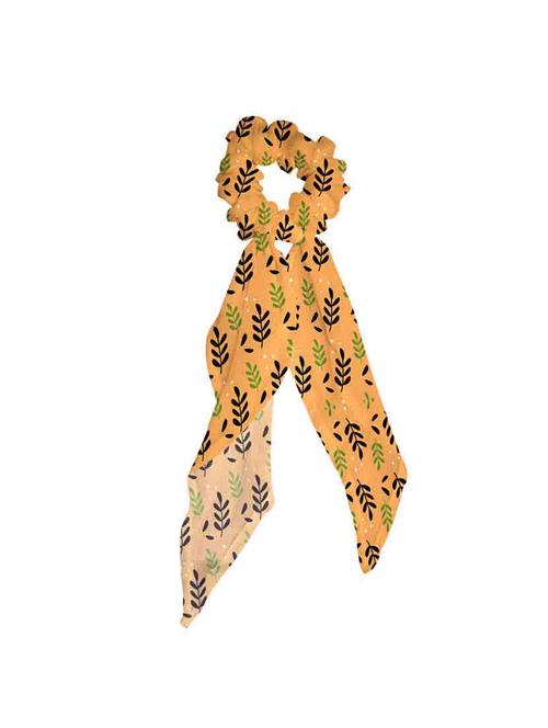 yellow printed scrunchies - 18621608 - Very Small Image - 1