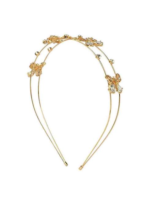 gold plated metal hairband - 18621654 - Very Small Image - 1