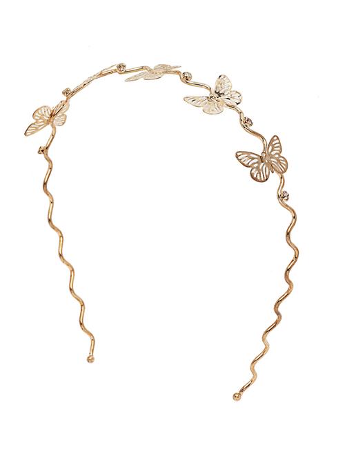 gold plated metal hairband - 18621834 - Very Small Image - 1