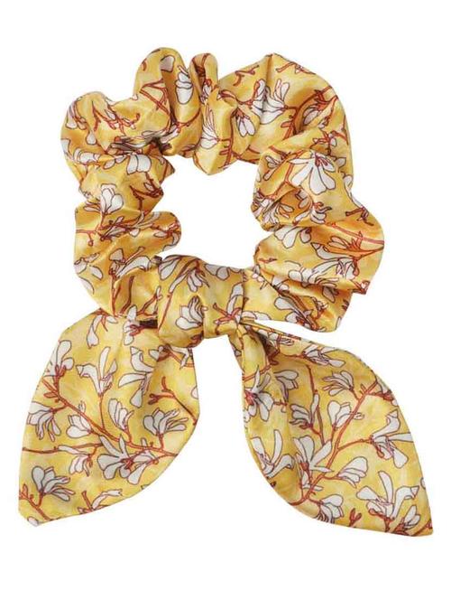 yellow printed scrunchies - 18621866 - Very Small Image - 1