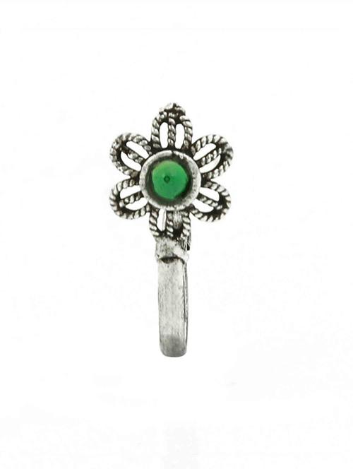 silver metal ring nose pin - 18622103 - Very Small Image - 1
