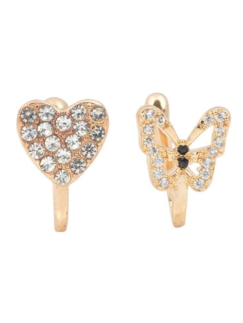 pack of 2 gold plated nose pin - 18622168 - Very Small Image - 1