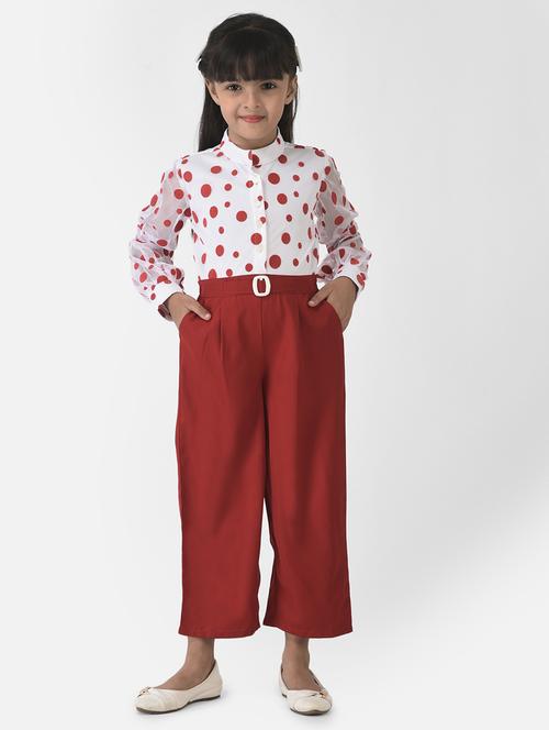 girls polka dots solids jumpsuit - 18622296 - Very Small Image - 1
