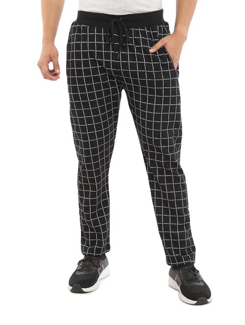 checkered full length track pant - 18622324 - Very Small Image - 1