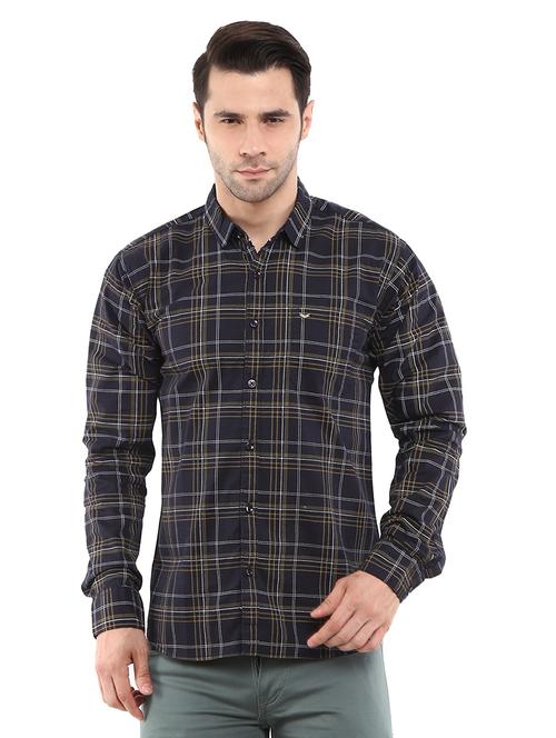 mens checks casual shirt - 18622548 - Very Small Image - 1