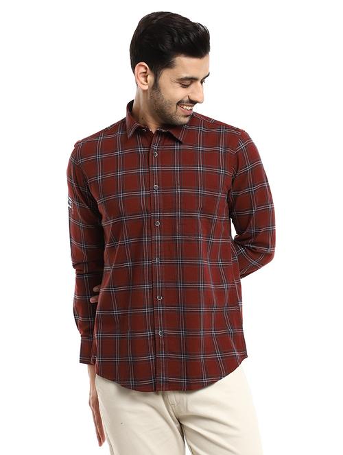 mens checks casual shirt - 18622602 - Very Small Image - 1