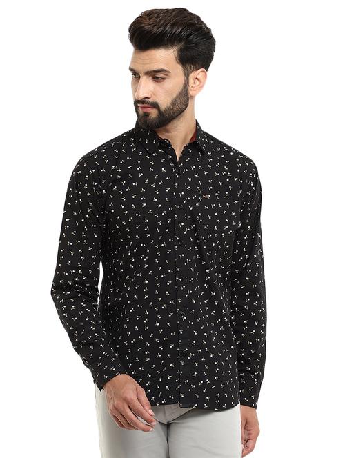 mens printed casual shirt - 18622645 - Very Small Image - 1