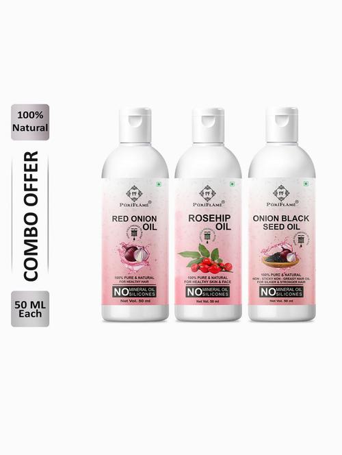 pack of 3 puri flame hair oil - 18622894 - Very Small Image - 1