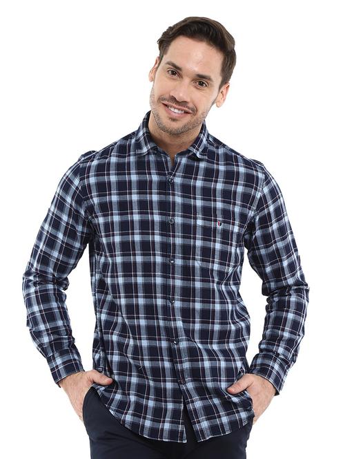 mens checks casual shirt - 18623278 - Very Small Image - 1