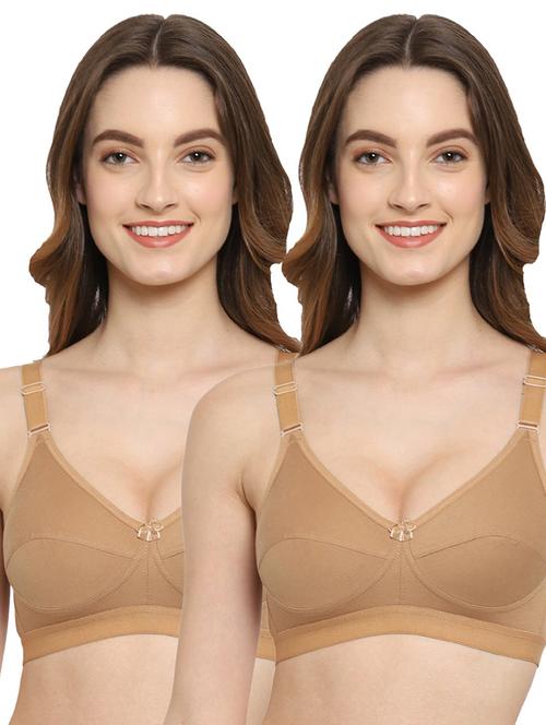 pack of 2 non padded regular bra - 18623561 - Very Small Image - 1
