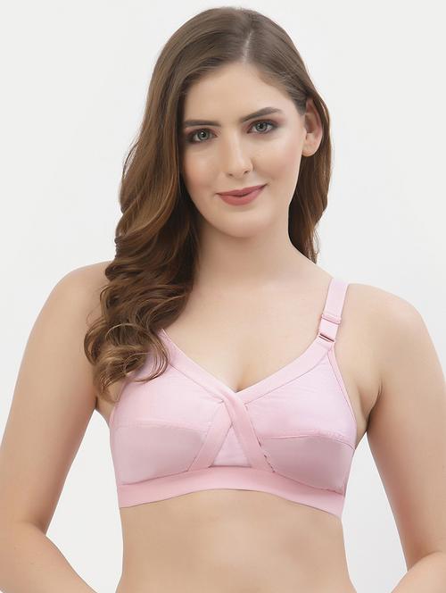 pink non padded regular bra - 18623610 - Very Small Image - 1