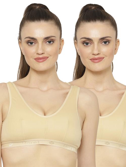 pack of 2 non padded sports bra - 18623653 - Very Small Image - 1
