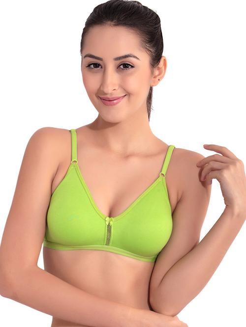 green non padded regular bra - 18623719 - Very Small Image - 1