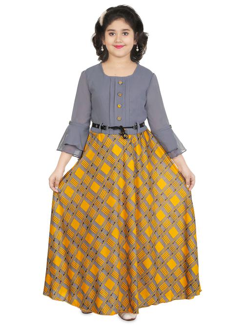 multi colored cotton blend frock - 18624917 - Very Small Image - 1