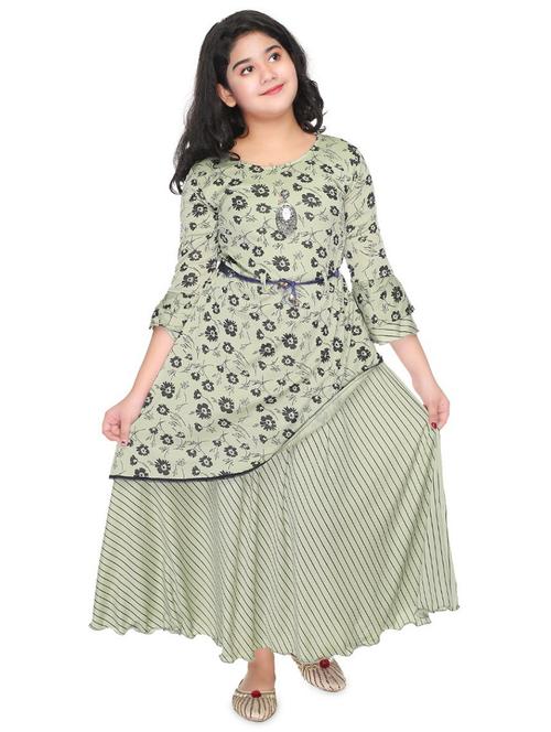 girls printed frock - 18624962 - Very Small Image - 1