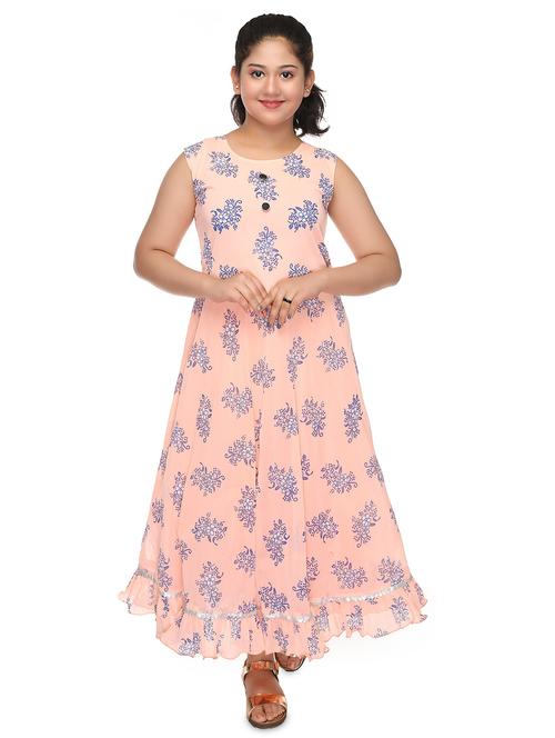 girls printed frock - 18624977 - Very Small Image - 1