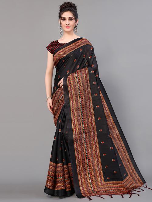tassel detailed patola saree with blouse - 18627225 - Very Small Image - 1